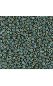 Miyuki delica beads 10/0 - Matted metallic sage green luster DBM-373